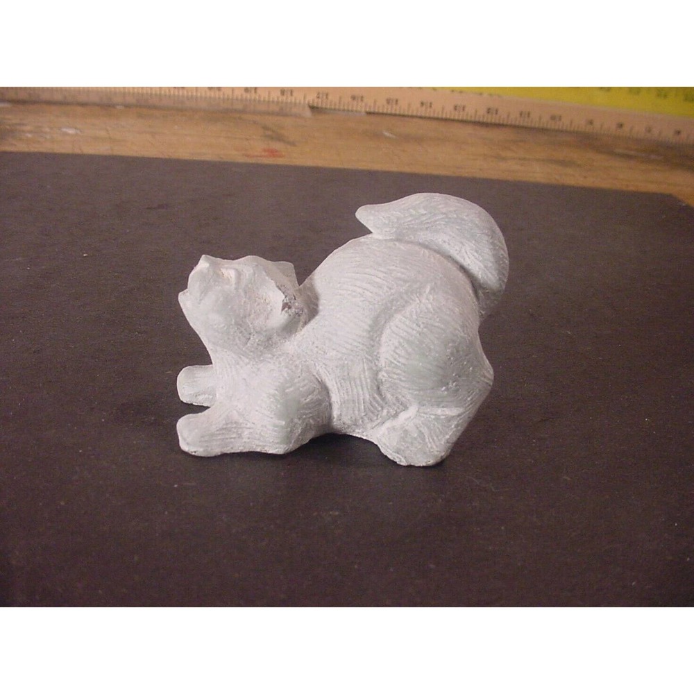 ISABEL BLOOM - Small Gray Cat Sculpture (2012) Signed